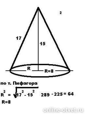 вершина осевого сечения конуса. найдите диаметр основания конуса. диаметр основания конуса. расстояние от центра основания до образующей конуса. как найти основание конуса.