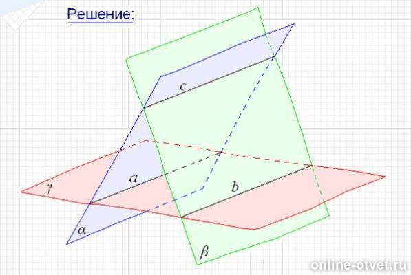 Ответы Помогите!!! Плоскости альфа и бета пересекаются по