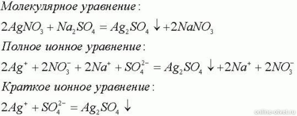 Ионные уравнения s so2