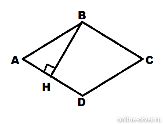 Высота ромба. Ромб АВСД. Ромб с одинаковыми сторонами. Высота ромба чертеж.