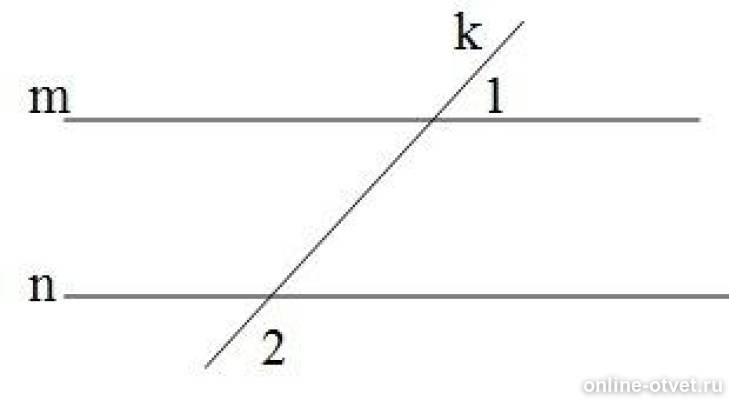 На рисунке прямые m и n параллельны k секущая
