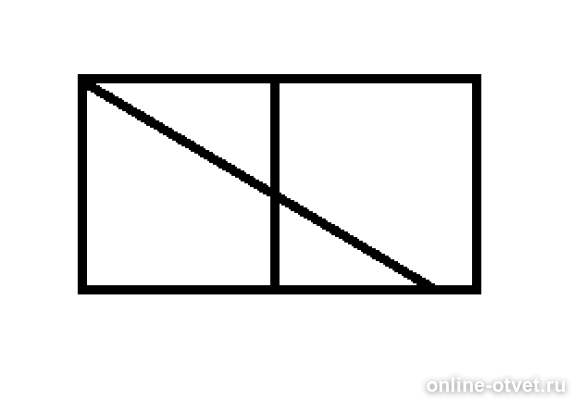 Прямоугольник разделенный на 2 части. Прямоугольник карандашом. Начерти прямоугольник проведи 2 отрезка 8 треугольников. 52. Прямоугольник в нем 8 треугольников.