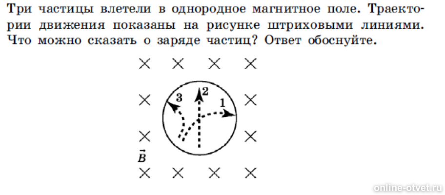 Частица в однородном поле. Три частицы влетели в однородное магнитное поле. Траектория частицы влетевшей в однородное магнитное поле. Частица влетает в однородное магнитное поле. Изобразите траекторию Протона в магнитном поле.