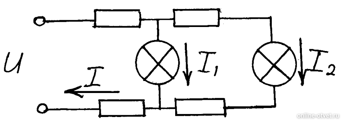 Напряжению току сопротивлению рисунок. К источнику с напряжением 12 в присоединена линия питающая две лампы. К источнику тока напряжением 12 в присоединена линия питающая две. Источник тока сопротивление 2 лампочки. Схема с лампой и 2 резисторами.