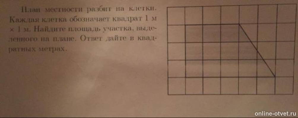 Найдите площадь участка выделенного. План местности разбит на клетки 1м x 1м. План местности разбит на клетки каждая клетка 1м 1м прямоугольник. План местности разбит на клетки трапеция. План местности разбит на клетки каждая клетка обозначает 1х1 Найдите.