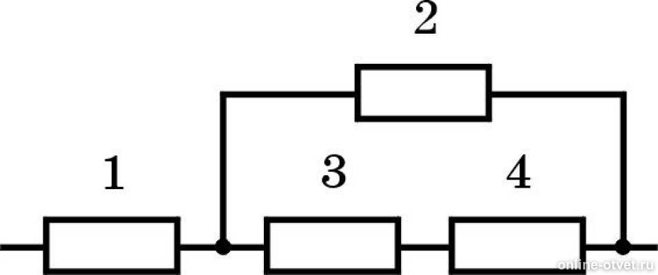 1 рисунок 2 1 схема. Общее сопротивление схемы каждого резистора 3 ом. Схемы из 4 одинаковых сопротивлений. Четыре резистора рисунок. Схема состоит из 4 одинаковых резисторов.