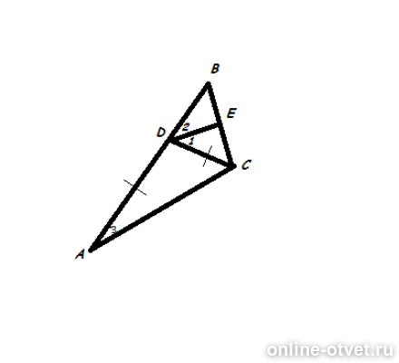 Дано ad. Ad DC de AC угол 1 30 градусов. De параллельно AC. 2. Рис. 3. 158. Дано: ad = DC, de | AC, 1 = 30°. найти: 2, 3. Дано де параллельно АС.