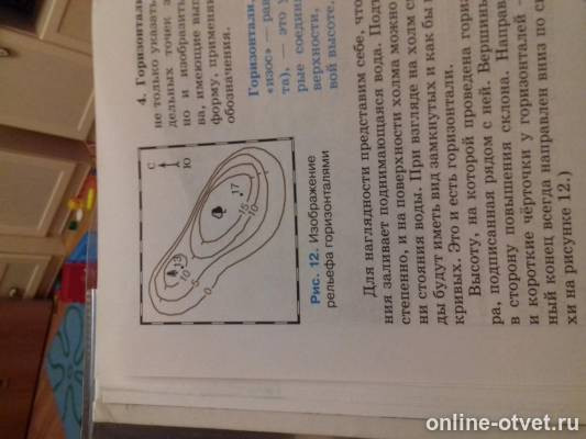 Ответы: По рисунку 12 Определите какая форма рельефа изображена на ...