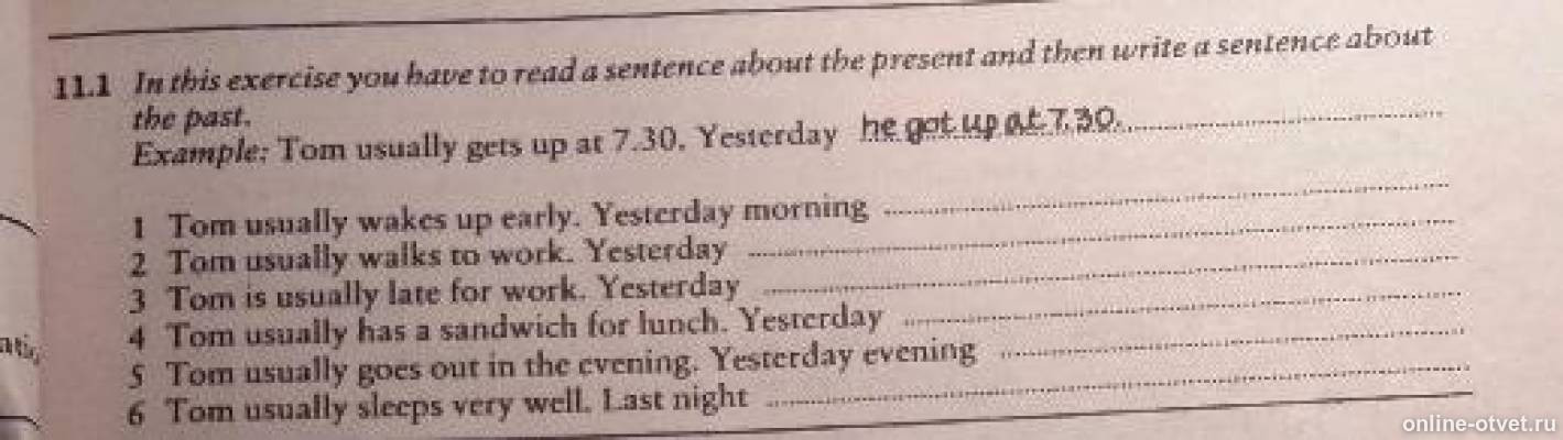 She usually wakes up. Wake usually. Tom usually Wakes up early. Tom get up early yesterday. Tom usually Wakes up early yesterday morning.